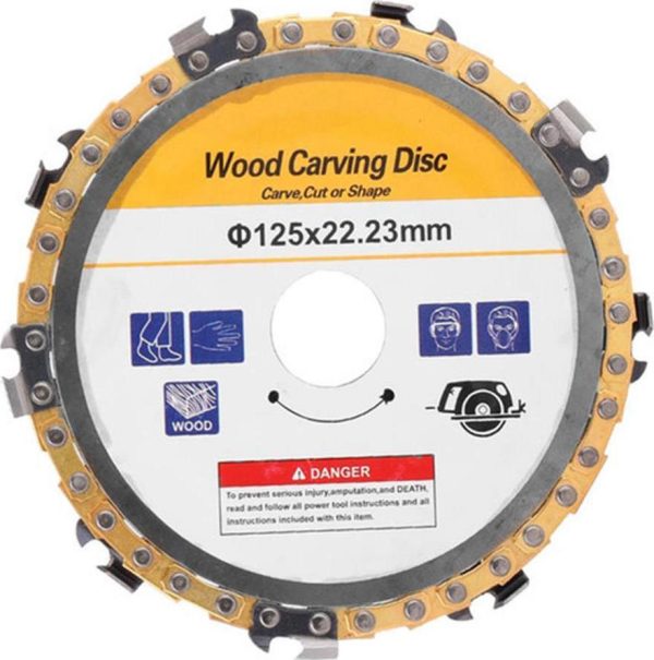 Δίσκος Κοπής Ξύλου με Αλυσίδα Wood Carving Disc 125mm