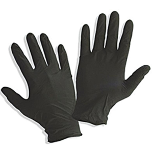 Γάντια Νιτριλίου Μαύρα Μιας Χρήσης L (100τεμ)