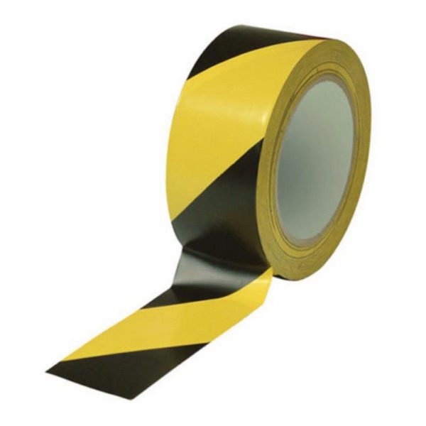 Ταινία σήμανσης κολλητική κίτρινη-μαύρη 50mmX33m
