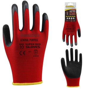 Γάντια αφρού CRESMAN SUPER RED κόκκινα 54gr Ν.10