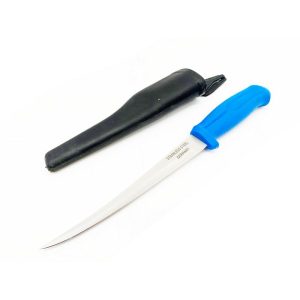 Μαχαίρι κυνηγιού μακρύ γυριστό με θήκη ΙΝΟΧ ΚΡ303 27cm (λάμα 16cm)